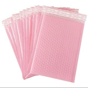 Pink bubble mailers